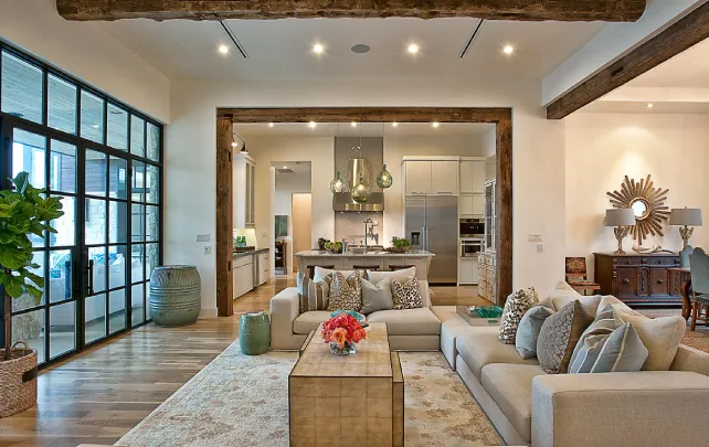Living Room with Open Layout-1