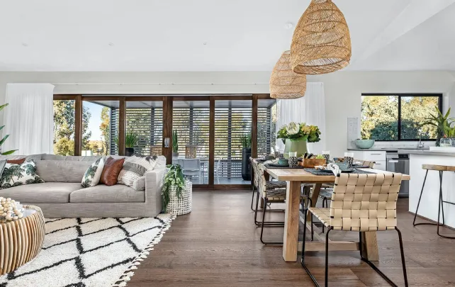 Modern Living Room with Open Layout