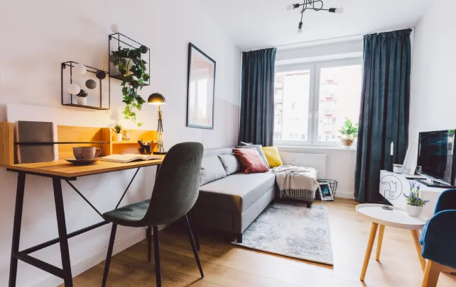 Small Living Room with Space-Saving Furniture