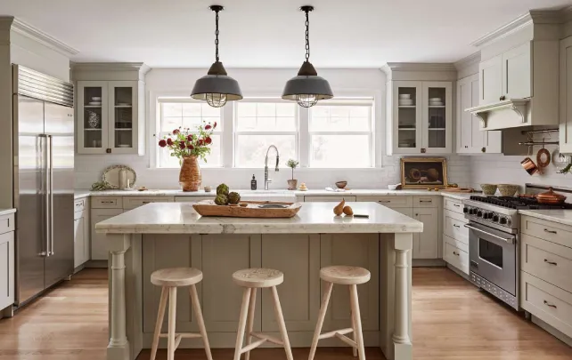 U-Shape Kitchen with Island-2