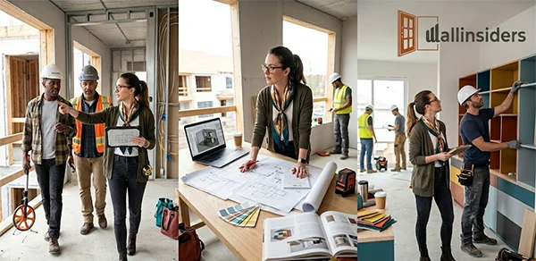Interior Designer Working