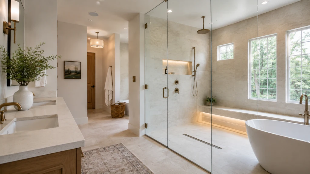 Texas Walk-in Shower Bathroom Design