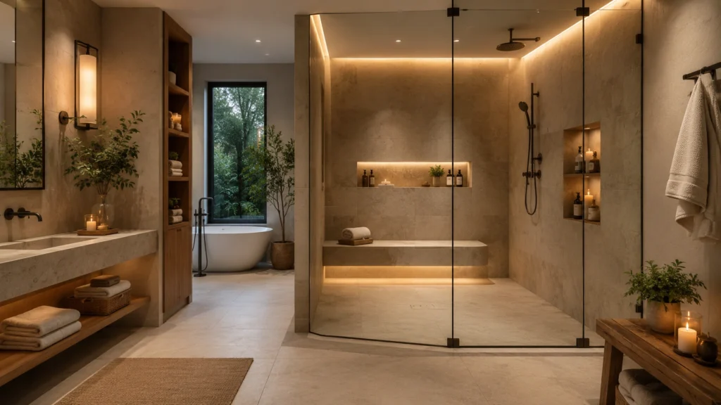 calming bathroom decor