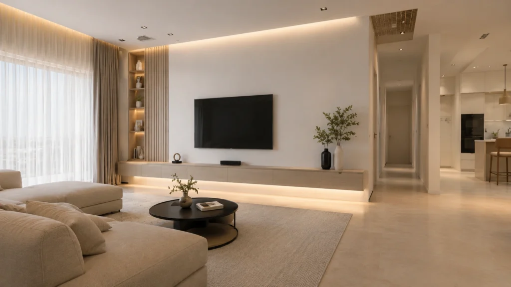 clean interior wall style