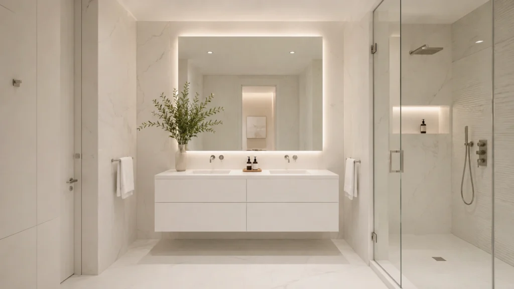 contemporary bathroom look