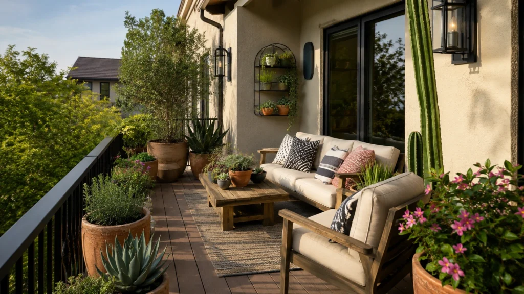 elegant texas balcony garden design