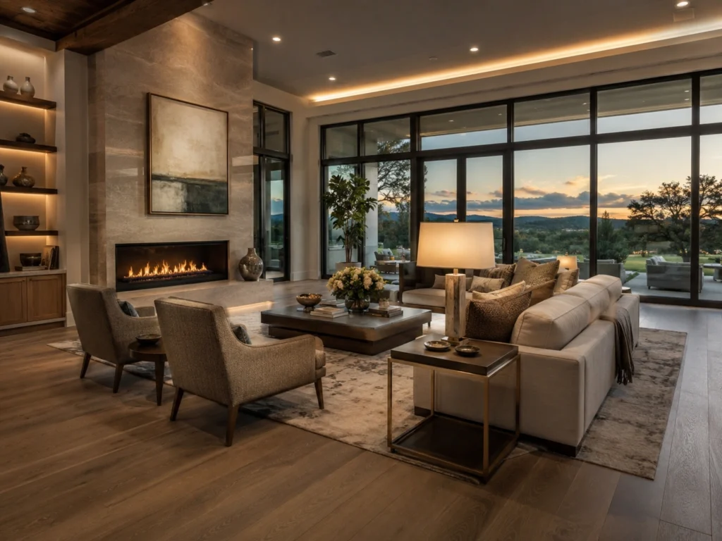elegant texas living room design lounge chairs