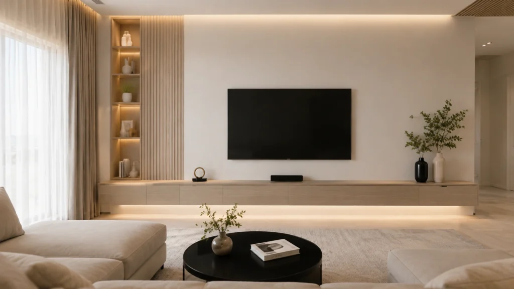 elegant texas minimalist wall interior design