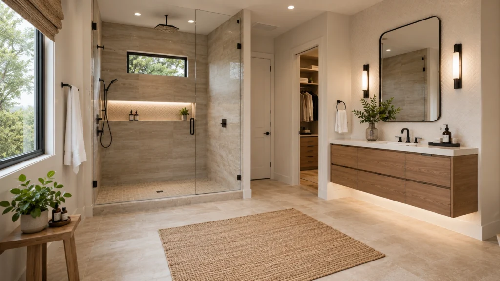 farmhouse-bathroom design stylish modern interior