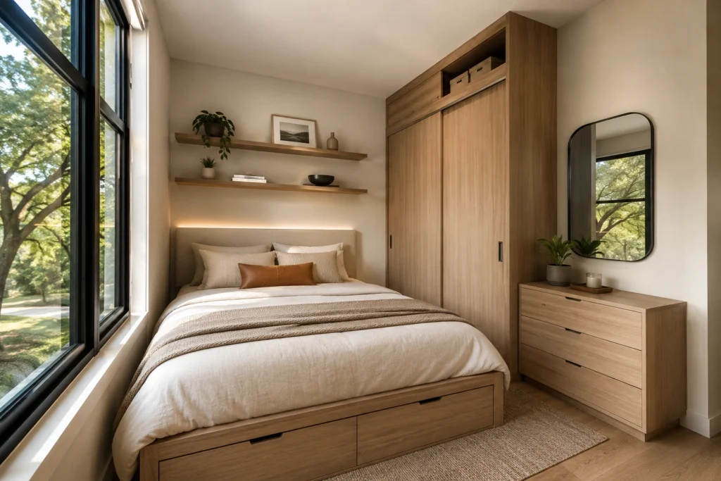 floating bedroom shelves