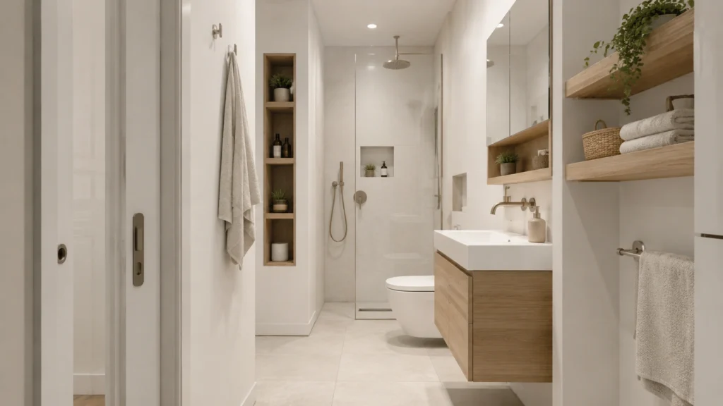 glass bathroom partition