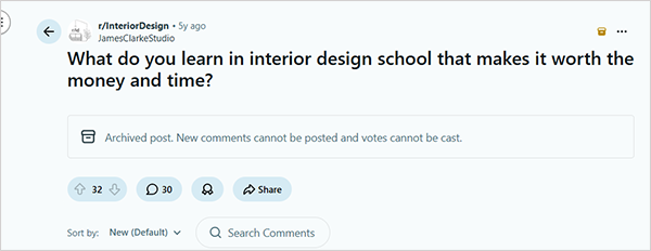interior design school