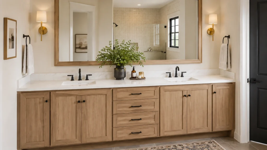 luxury bathroom vanity design clean interior look
