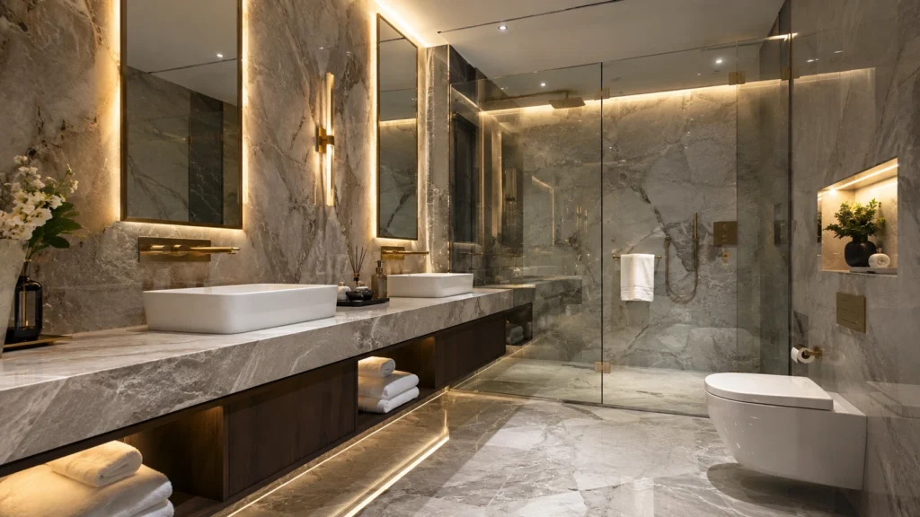 luxury glass shower