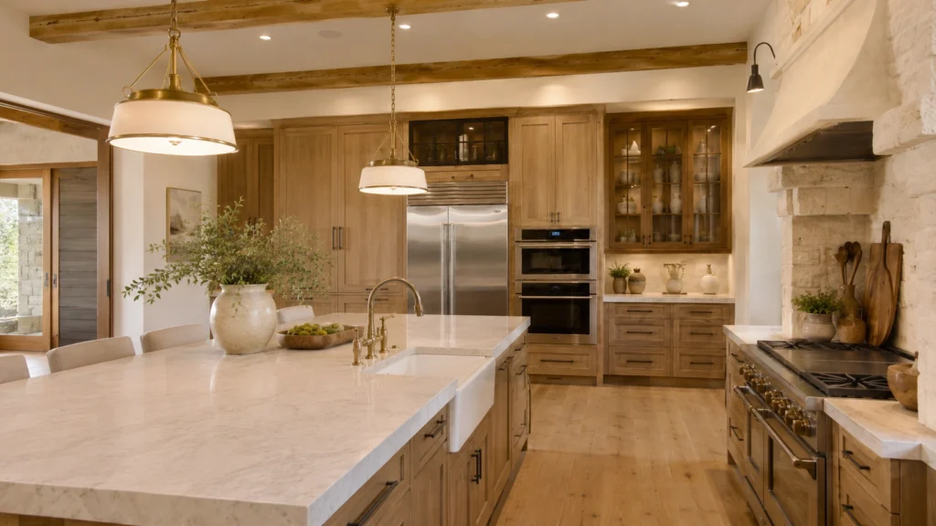 luxury kitchen interior island seating