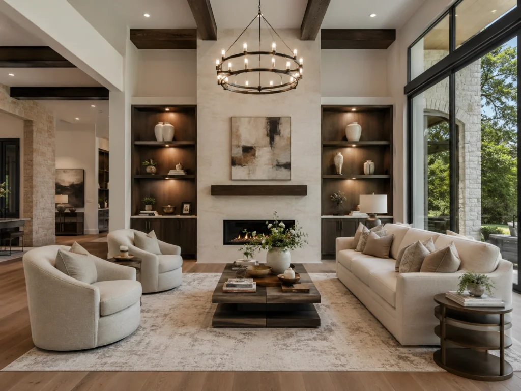 luxury-living-room-design comfortable lounge chairs