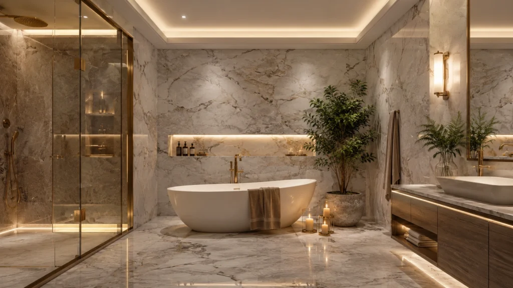 marble bathroom design