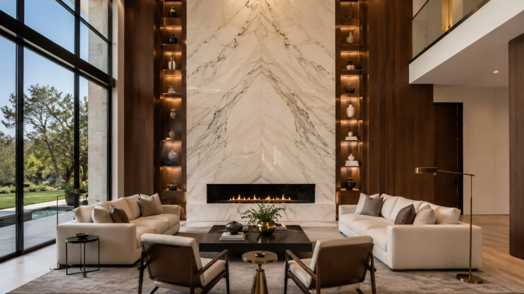 marble wall design luxury home interior