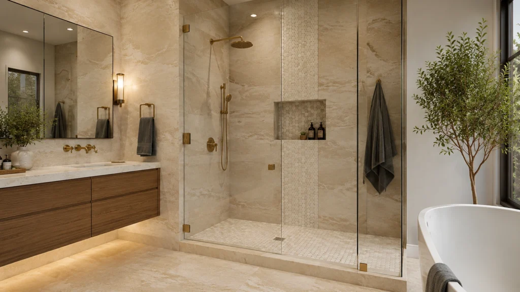 modern bathroom tile design elegant wall style