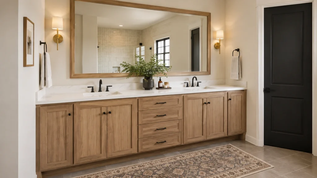 modern-bathroom-vanity design elegant mirror style