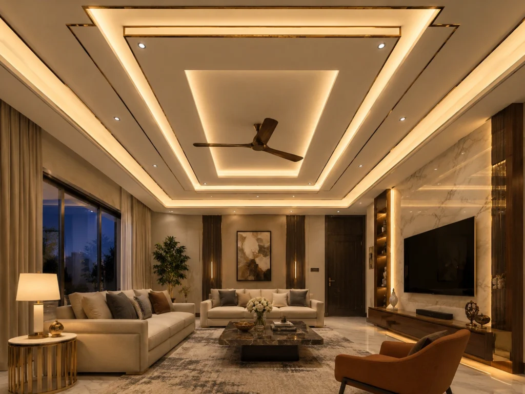 modern living ceiling