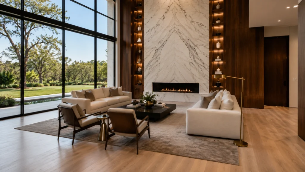 modern marble wall design