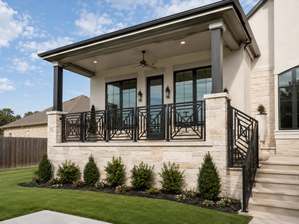modern outdoor balcony grill design