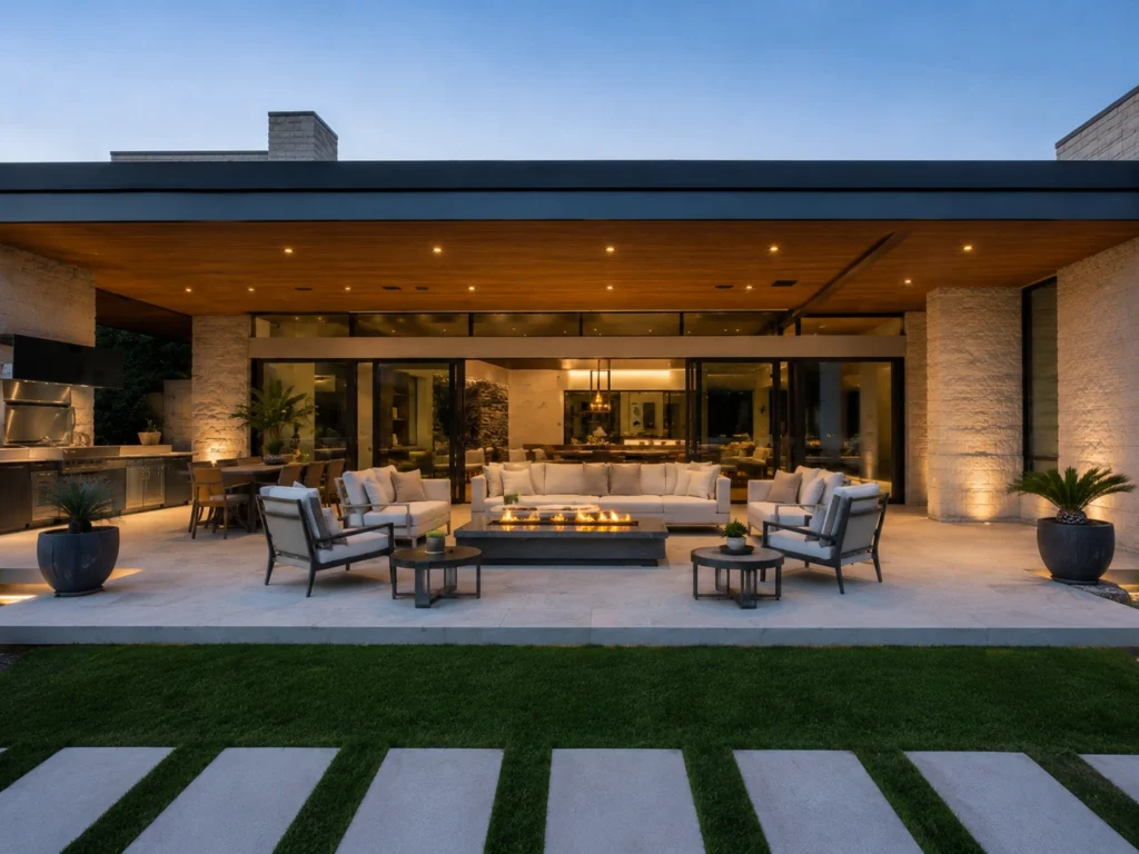 modern outdoor lounge relaxing seating