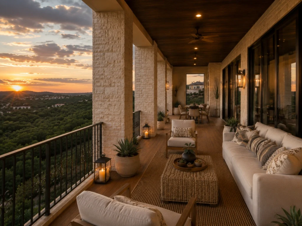 modern outdoor space
