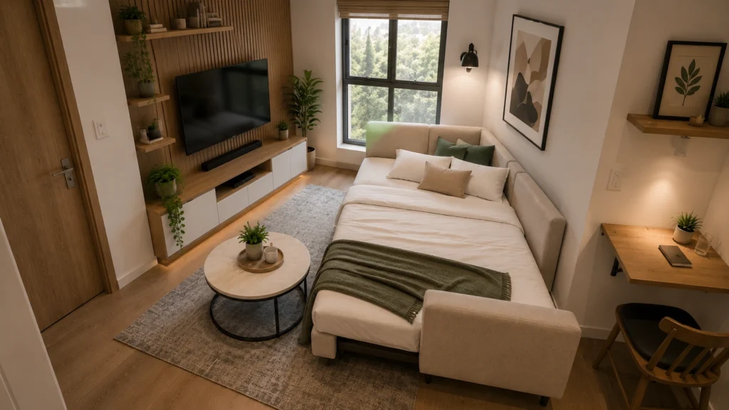 modern-small-living room compact seating layout