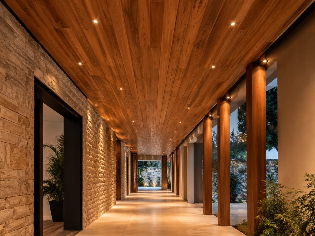 modern wooden ceiling
