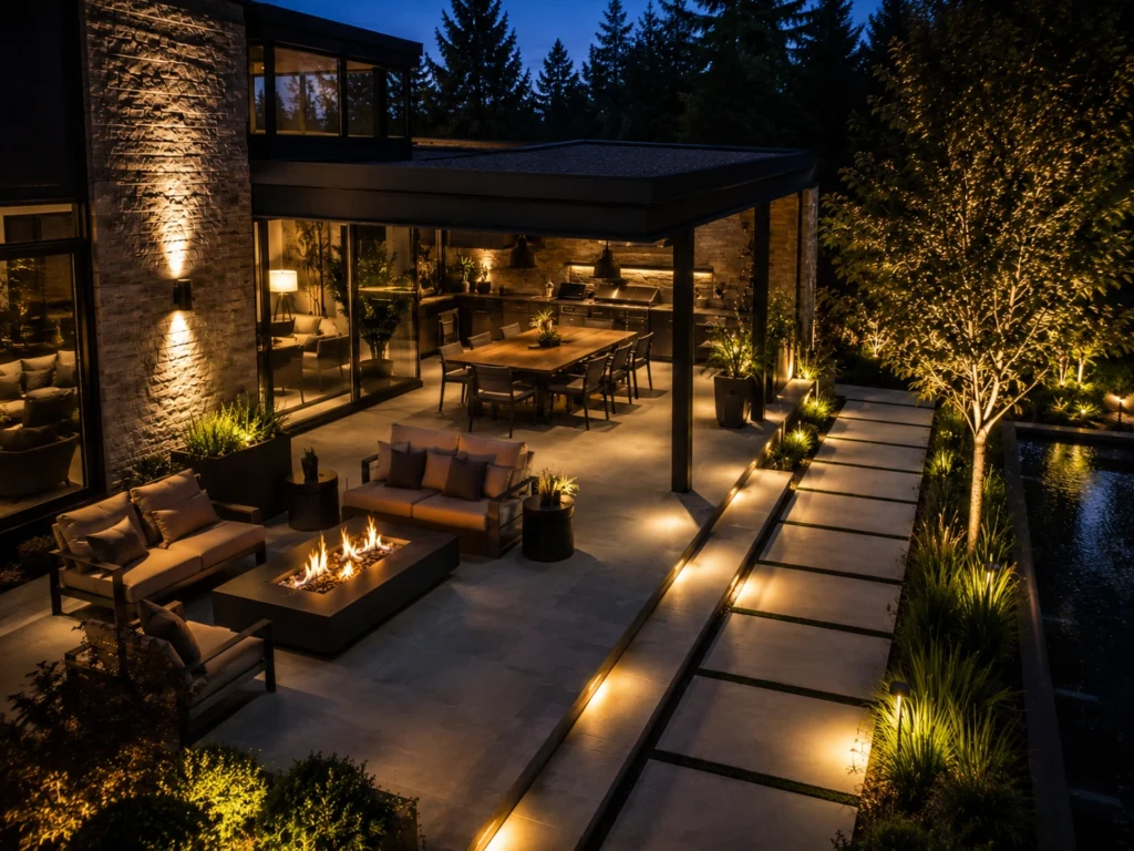 outdoor-patio-lighting-warm-ambience outdoor patio lighting warm ambience