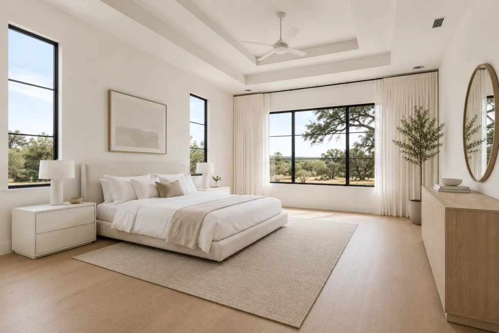 serene modern bedroom