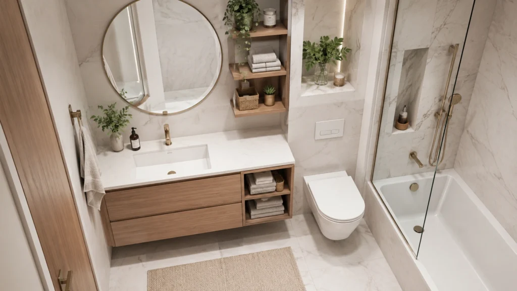 smart bathroom storage