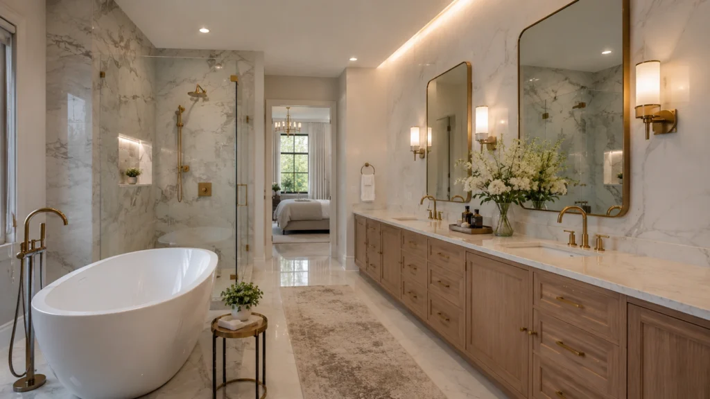 sophisticated bathroom lighting