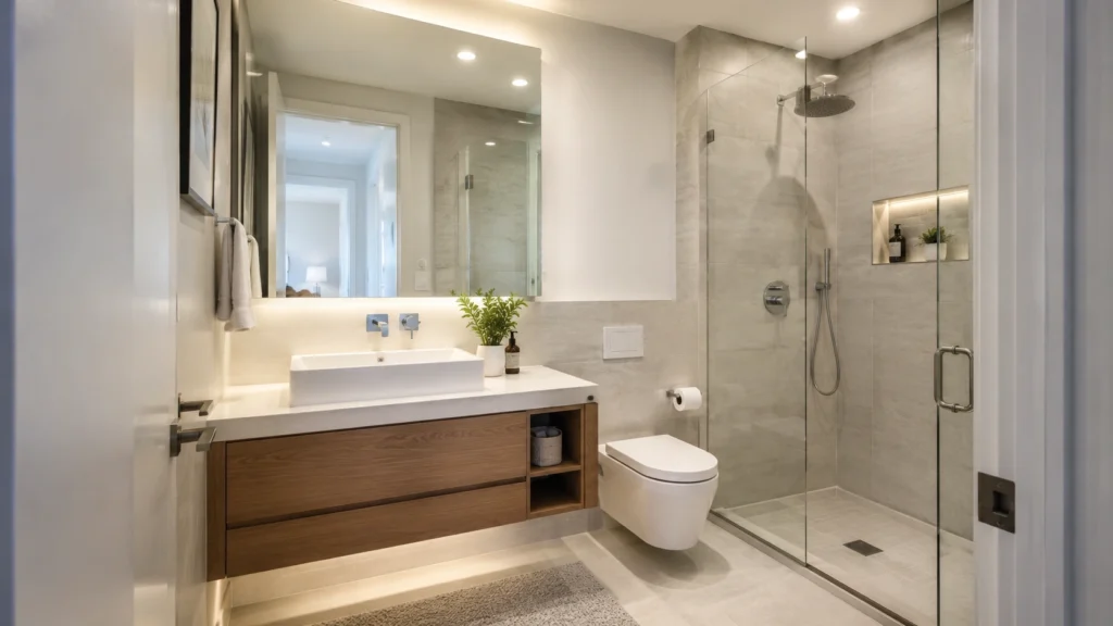 space saving bathroom