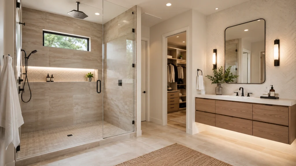 texas farmhouse bathroom design