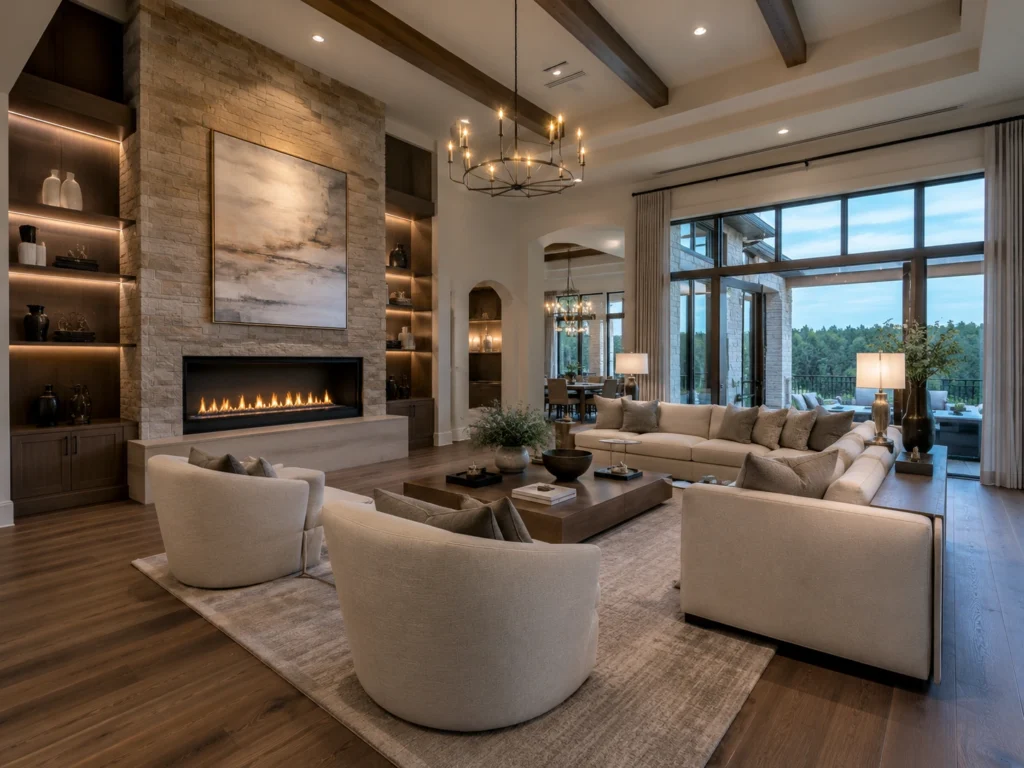 texas luxury living room comfortable lounge chairs