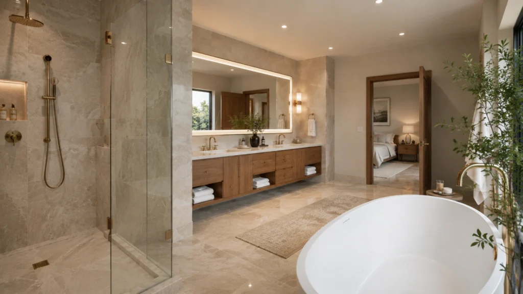texas master bathroom design