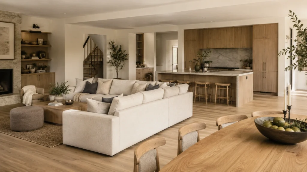 texas minimalist living room soft seating