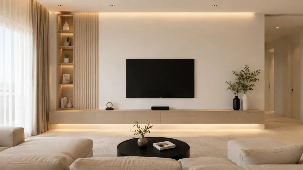 texas minimalist wall design