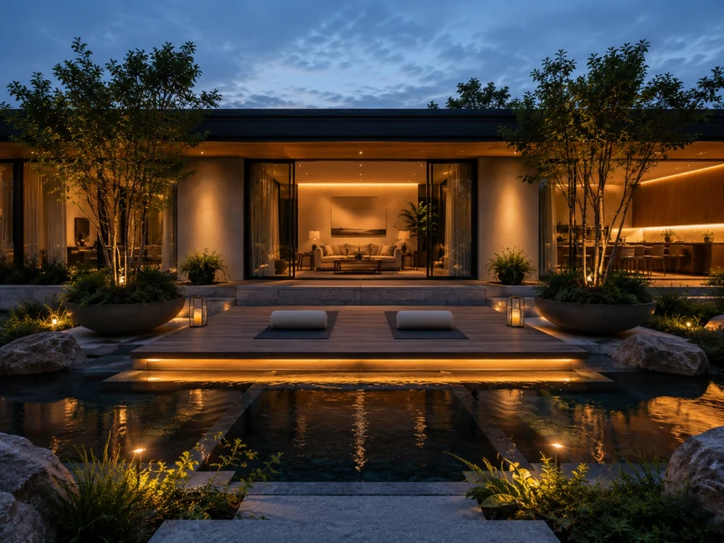texas modern wellness outdoor space