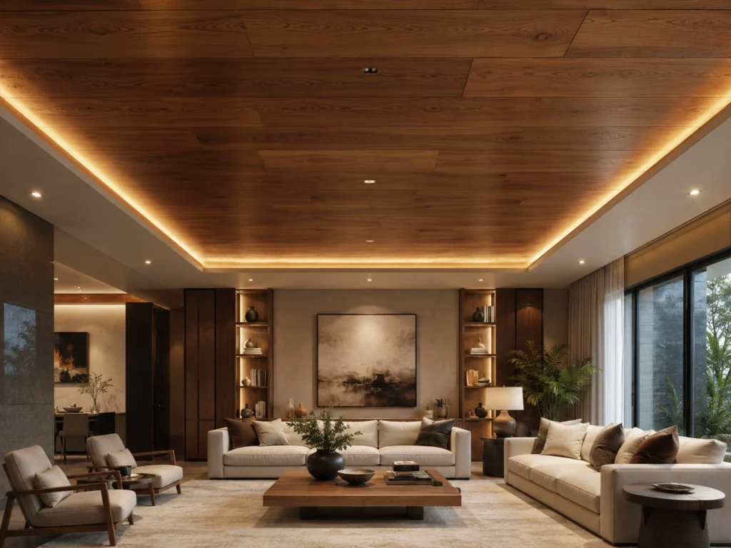 wood ceiling finish