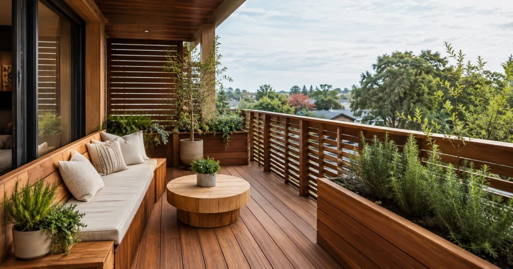 wooden balcony design
