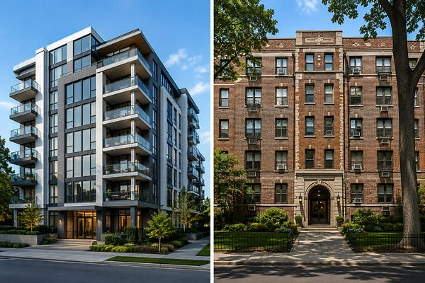 Condos (Left) Vs Co-Ops (Right)