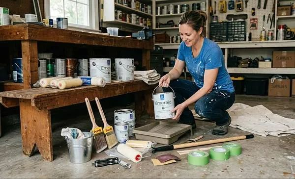 Gathering the Paint and Materials for Painting