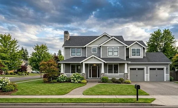 Gray, white & dove exterior