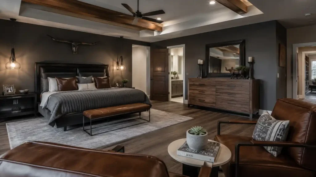 Luxury Masculine Bedroom Design with Premium Décor