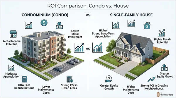 ROI Comparison Condo Vs House