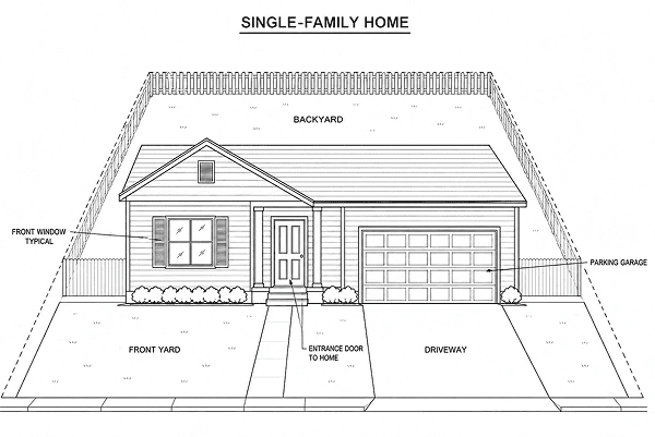 Structural Diagram of a Single-Family Home